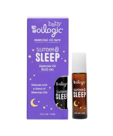 Oilogic Baby Essentials - Slumber & Sleep Roll-On Essential Oil for Baby & Toddler - Gentle & Safe Aromatherapy Blend, 100% Pure Lavender & Chamomile Oil