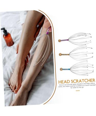 Beavorty 3-in-1 Therapeutic Head Scratch & Full-Body Massager - Ultimate Scalp Massage Tool for Relaxation - Buy Online on GoSupps.com