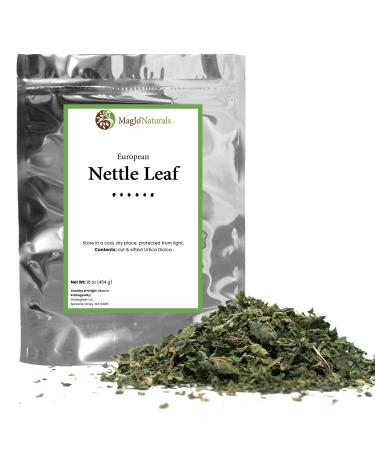 MagJo Naturals Nettle Leaf Tea, 1lb (16Oz) Cut and Sifted: Bulk European Stinging Nettle (Urtica Dioica),
