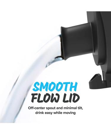 Ion8 Kid's One Touch On-The-Go Printed Water Bottle - Leakproof and BPA-Free Water Bottle - Fits Car Cup Holders and Kid's Backpacks 18 oz / 500 ml - Paint Splat - Buy Online on GoSupps.com