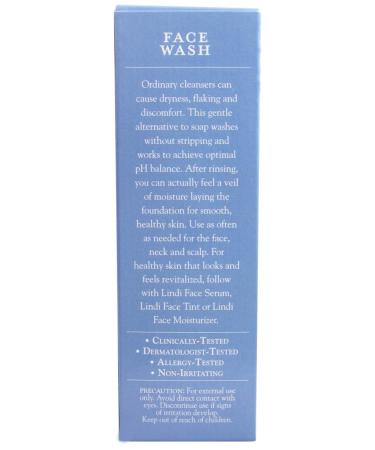 Lindi Skin Face Wash for Dry & Sensitive Skin - Gentle Hydrating Formula to Reduce Rashes & Redness (4 fl oz) - Shop Internationally - Buy Online on GoSupps.com