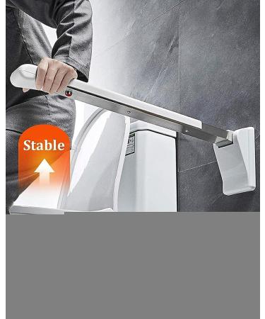 Folding Handicap Grab Bars Rails Toilet Handrails Bathroom Support Safety Rail for Elderly Bariatric Disabled Stainless Steel Commode Access - Buy Online on GoSupps.com