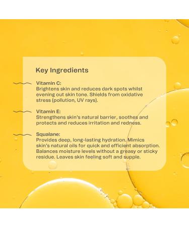 Vitamin C Moisturising Facial Oil 30ml - Brightening Serum for Face - Smoothing & Firming Face Care - Dark Spot Remover - Lightweight & Non-Sticky Skincare - Indy Beauty - Buy Online on GoSupps.com