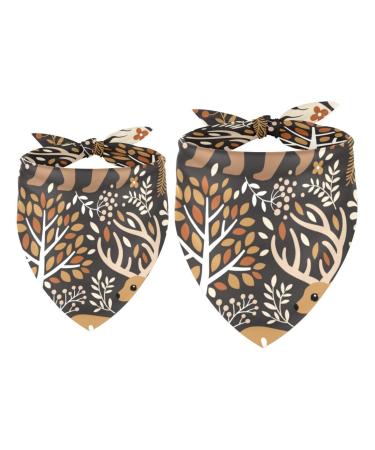 Dog Scarf Triangular Scarf for Small Medium and Large Dogs and Cats Triangular Scarf Triangular Scarf 2 Pieces Multi-Coloured 10