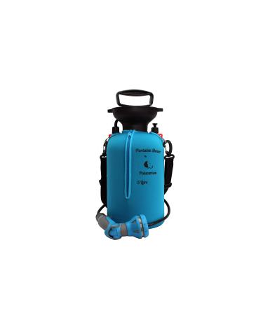 Petacarium Insulated Portable Shower (5 Litre Blue) for Dogs Camping Paddleboarding Muddy Walks 5 l (Pack of 1) Blue
