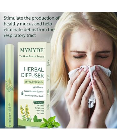 MYMYDE Herbal Diffuser Sticks Upgraded - Thyme & Mint Extract - Designed for Lung Detoxification and Oral Freshness - Soothing Relaxation Sticks - Your Choice for Health and Aromatherapy - Buy Online on GoSupps.com
