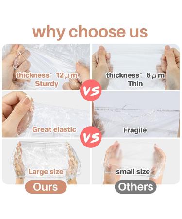 100 Disposable Shower Caps - Waterproof Reusable Hair Caps for Men & Women | Ideal for Deep Conditioning & Travel Essentials - Buy Online on GoSupps.com