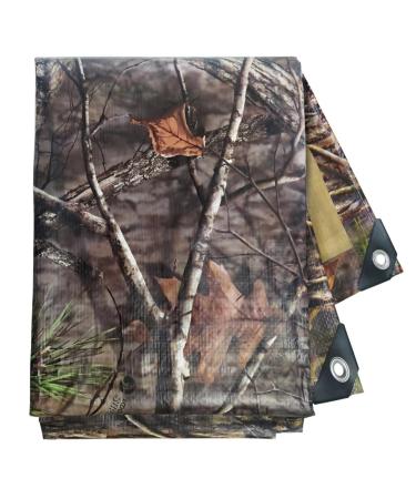 Tongcamo Heavy Duty 10 Mil Tarp Cover Waterproof UV Resistant Tarpaulin Used for Outdoor, Hunting, Camping, Backpacking, Canopy Tent, Ground Tarp, Cover Boat, Motorcycles, Roofs, Wood 6 Feet x 8 Feet Tree Camo-10 Mil