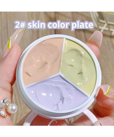 Concealer 3-Color Concealer Make Up Waterproof Leg Foundation Full Cover Concealer Palette Corrects Dark Circles Red Marks Scars (2# Skin Color Even 4.5g) - Buy Online on GoSupps.com