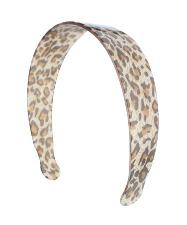 Topkids Accessories 3.5cm Leopard Style Alice Bands Adult Women Hair Accessories for Women Hair Bands for Women Thick Headband Womens Headbands Head Bands Adult Women (Brown Plastic)