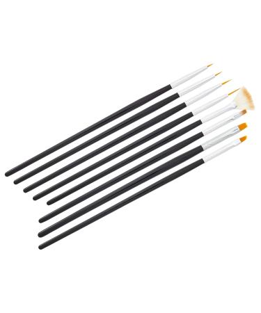 8-Piece Studio Brush Set for Nail Design - Professional Quality Tools for Perfect Nail Art | Shop Internationally - Buy Online on GoSupps.com
