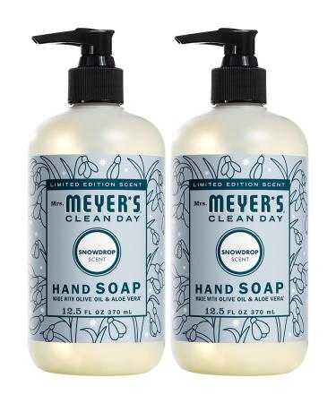 Mrs. MEYER'S CLEAN DAY Liquid Hand Soap, Snow Drop 12.5 Fl Oz (Pack of 2)