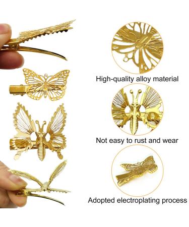 Buy Cute Butterfly Hair Clips Set - 10PCS Alloy Hairpin Claws for Ladies | International Shipping - Buy Online on GoSupps.com