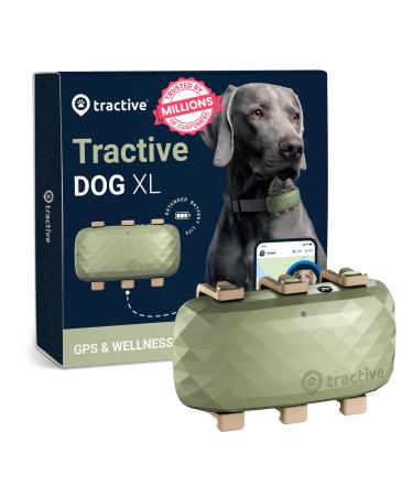 Tractive XL GPS Dog Tracker | Up To 1 Month Battery | Market leader | Worldwide real-time location tracking | Escape Alerts | Monitor Activity & Get Health Alerts GPS & Activity tracker