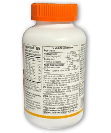Daily Fiber Psyllium Husk Capsules 300ct (Pack of 1) Boxed by Fusion Shop Store - Buy Online on GoSupps.com