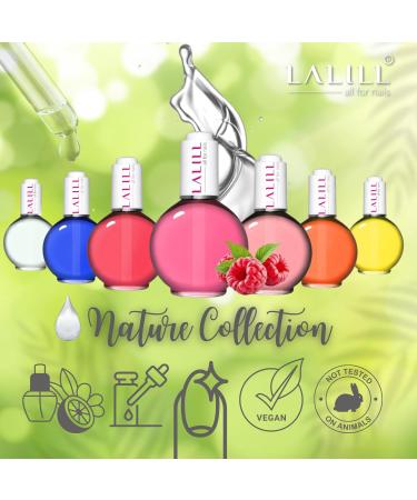 Lalill Nail Cuticle Oil 75ml - Cherry Nail Care Oil for Healthy Nails & Skin - Vegan Spa Manicure with Pipette - Buy Online on GoSupps.com
