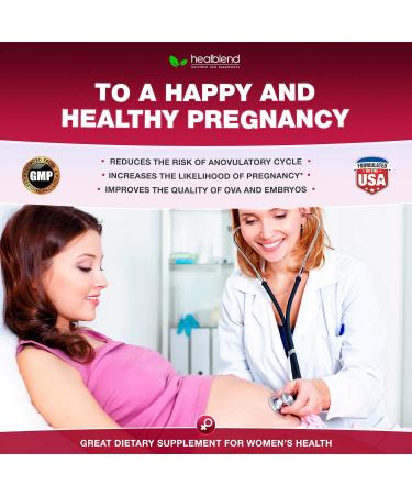 healblend Myo & D-Chiro Inositol Plus Supplement Blend Hormonal Balance Healthy Ovulation & Overall Wellness Support for Women Fertility and Pregnancy Health (2 Pack) - Buy Online on GoSupps.com