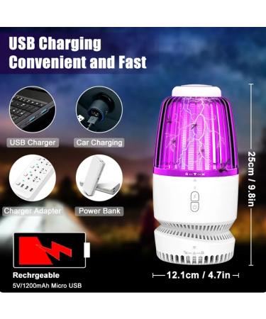 Mosquito Killer Lamp Fly Trap with Cleaning Brush Indoor Outdoor Safe Effective Physical Pest Control Portable for Camping Patio Yard Home - Buy Online on GoSupps.com