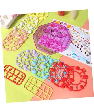 minkissy Kids Nail Kit 2 Sets Children's Nail Art Toys Kids Fake Nails Toddler Nail Polish Makeup Kit for Girls 10-12 Children s Toys Toddler Girl Make up Paper 3d Birthday Present - Buy Online on GoSupps.com