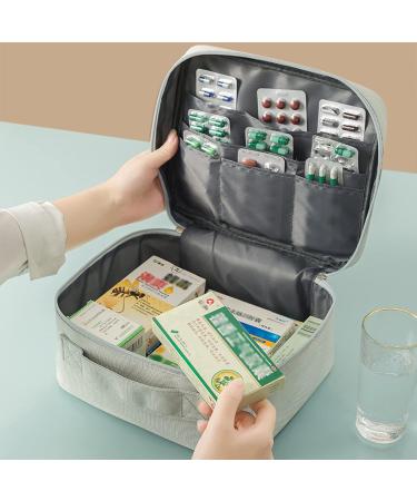 Chenkee Waterproof 3-Piece Medication Bag Set | Large Capacity First Aid Storage for Home Office & Travel - Gray - Buy Online on GoSupps.com