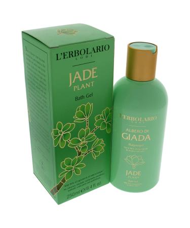 L'Erbolario Jade Plant Bath Gel - Gentle Moisturizing Formula for Delicate Skin - Paraben Free 8.4 Oz - Green & Floral Fragrance - Buy Online on GoSupps.com