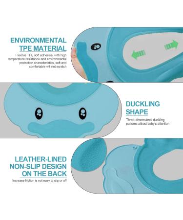 VIKSAUN Kids Shower Cap | Adjustable Baby Bath Soft Cap for Hair Washing Shield | Blue Shower Protector Visor Hat for Eyes, Ears, and Face Protection - Buy Online on GoSupps.com