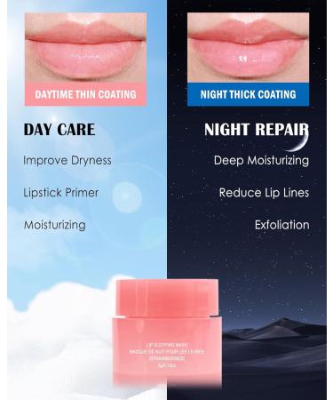 Lip Sleeping Mask Set-5 Pcs Moisturize & Nourish Lip Balm Hydration for Dry Cracked Lip Deep Hydrating Lip Moisturizer Overnight Lip Mask Lip Scrub Softening Exfoliator Christmas Lip Care Gift Kit 1 count (Pack of 5) - Buy Online on GoSupps.com