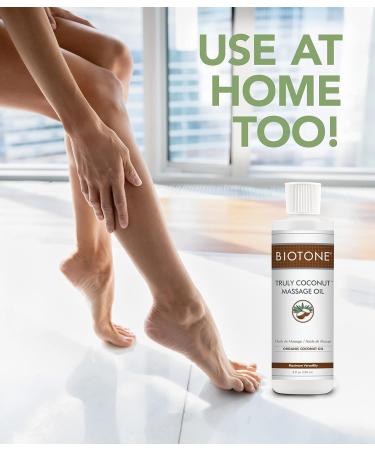 BIOTONE Truly Coconut Massage Oil - Organic Light & Versatile for Deep Relaxation - 128 Fl Oz | Ideal Bodycare Oil - Buy Online on GoSupps.com