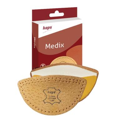 Longitudinal Arch Support Men Women - Sheep Leather Orthotic Medix Wedge Shoe Insoles Inserts (L7-9 US) L7-9 US / 38-40 EUR / L5-7 UK