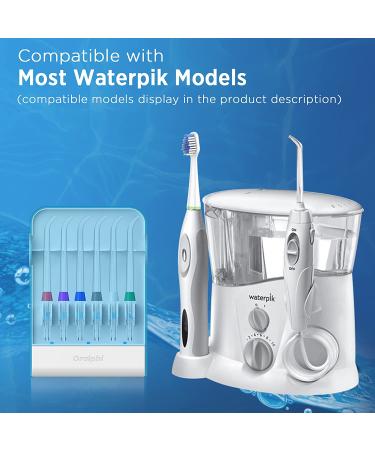 Waterpik Water Flosser Replacement Tips Bundle - 6 Classic Jet Tips with Storage Case - Buy Online on GoSupps.com