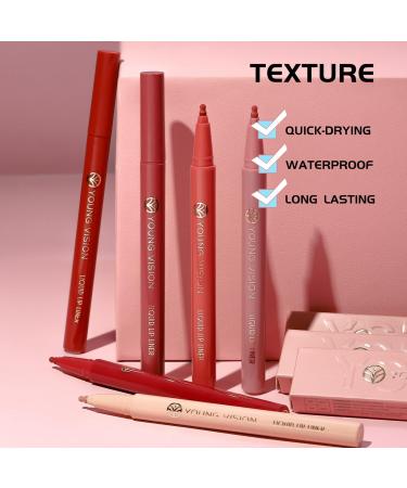 Shop Young Vision Gourd-Shaped Precision Liquid Lipstick & Lipliner - Nude Matte Shades | International Shipping Available - Buy Online on GoSupps.com
