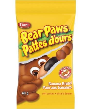 Bear Paws Banana Bread Cookies (Pack of 6) - Soft Cookie Snack Packs Family Size Peanut Free School Snacks 6x480g 72 pouches Banana Bread 480 g (Pack of 6) - Buy Online on GoSupps.com