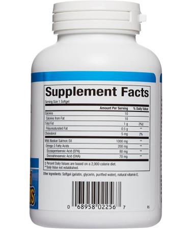Natural Factors Wild Alaskan Salmon Oil 1000 mg - 90 Softgels | Omega-3 Supplements - Buy Online on GoSupps.com
