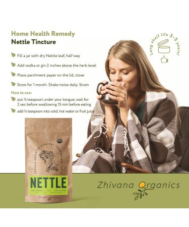 Organic Nettle Leaf Tea - Wild Stinging Nettle Herb for Detox and Allergy Relief - Buy Online on GoSupps.com