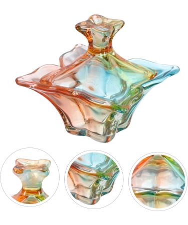 POPETPOP 1pc Nail Art Crystal Cup Nail Care Tools Nail Brush Dip Cup Nail Art Dappen Dish Nail Dappen Dish with Lid Powder Dappen Dish Bowl Nail Art Equipment Nail Cup Acrylic 9.1x9cm Assorted Color - Buy Online on GoSupps.com