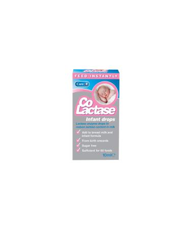 Care Co-Lactase 10ml Sugar Free Instant Feed Lactase Enzyme Drops