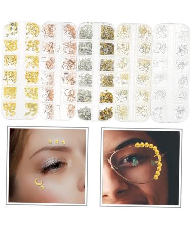 FRCOLOR 25 Boxes Nail Decoration Metal Nail Art Stickers Nail Pendant DIY Nail Decoration Nail Art Set Wedding Decoration Gold Decoration Nail Rhinestone Manicure Decor Charm Suite - Buy Online on GoSupps.com