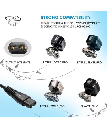 USB Charger Cord for Skull Shaver Pitbull Gold Pro Trimmer - Replacement Charging Cable by Fenergy Shop - Buy Online on GoSupps.com