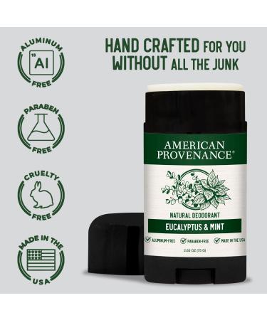 American Provenance Eucalyptus & Mint and Wintergreen & Cedar Deodorant Bundle - Buy Online on GoSupps.com
