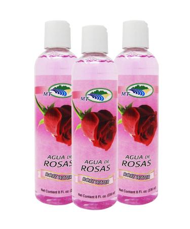 Agua De Rosas 8 Oz. Rose Water Facial Toner 3-Pack