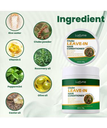 Chebe Leave-In Conditioner for Hair Growth & Shine - Rice Water Formula 8.8 Oz | Moisturizes & Reduces Breakage for All Hair Types - International Shipping Available - Buy Online on GoSupps.com