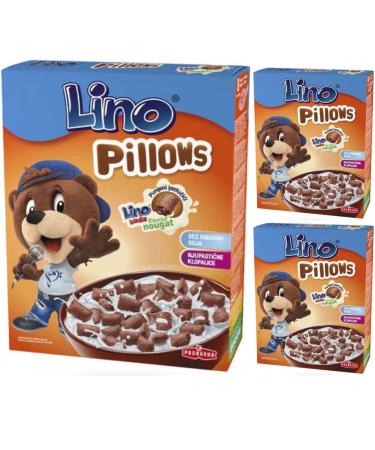 Lino Pillows with Lino Lada Dark Filling Cereal Muesli Cornflakes 250 gx 3 boxes