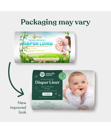 Naturally Natures Bamboo Diaper Liners 400 Sheets (4 Pack) - Gentle, Soft & Biodegradable Inserts - Buy Online on GoSupps.com