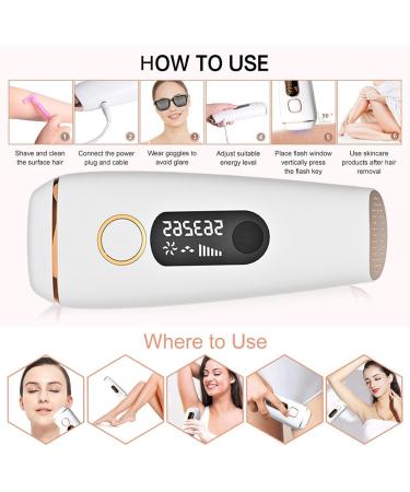 Gerrit IPL Laser Hair Remover - Full Body Depilation & Hair Removal for Ultimate Smooth Skin - Buy Online on GoSupps.com