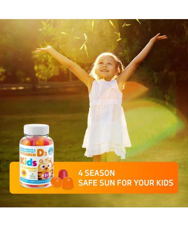 DR. MORITZ Sunny Side Up Immunity - Elderberry Gummies for Kids (60 Count 2 Pack) and Vitamin D (60 Count 2 Pack) - Buy Online on GoSupps.com