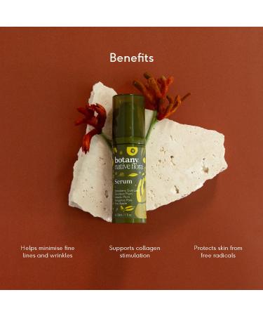 Botany Native Flora Serum - Fast-Absorbing Hydrating Face Serum with Australian Plant Extracts for Revitalized Skin UV & Pollution Protection - 1 Fl Oz - Buy Online on GoSupps.com