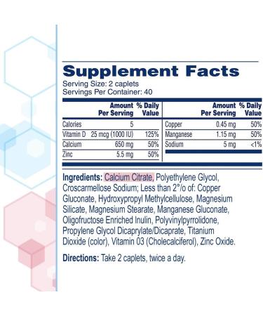 Citracal Calcium Citrate With Vitamin D Coated Caplets 180 Caplets (Pack of 2) - Buy Online on GoSupps.com