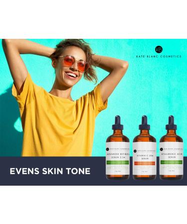 Kate Blanc Anti Aging Serum Combo Pack - Vitamin C, Hyaluronic Acid, Retinol for Face | Anti Wrinkle & Dark Spot Corrector - 98% Natural, 72% Organic - Buy Online on GoSupps.com