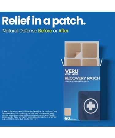 Veru Wellness Party Recovery Patch - Natural Defense - 60 Count - Waterproof & Easy to Use - Buy Online on GoSupps.com
