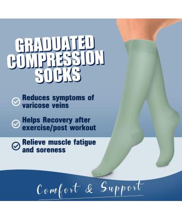 Buy Compression Socks for Men & Women | Ideal for Running Sports Travel | Assorted Sizes 12 SM - Buy Online on GoSupps.com